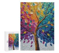 Colorful Abstract Tree Painting Puzzle 300 Pièces Educa Jouet en Bois Cadeau Unique Décoration Intérieure Jeu Éducatif Challenge Toy Adultes Et Enfants À Partir De 14 Ans 300 PCS