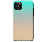 Colorful Aesthetic Ombre Gradient Aqua Tan Coque pour iPhone 11 Pro Max
