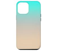 Colorful Aesthetic Ombre Gradient Aqua Tan Coque pour iPhone 12 Pro Max