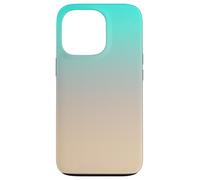 Colorful Aesthetic Ombre Gradient Aqua Tan Coque pour iPhone 13 Pro
