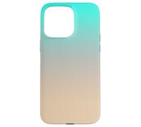 Colorful Aesthetic Ombre Gradient Aqua Tan Coque pour iPhone 15 Pro Max