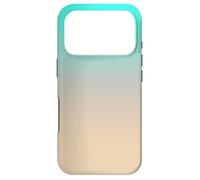 Colorful Aesthetic Ombre Gradient Aqua Tan Coque pour iPhone 17 Pro
