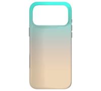 Colorful Aesthetic Ombre Gradient Aqua Tan Coque pour iPhone 17 Pro Max