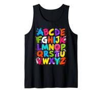 Colorful Alphabet ABC Teacher Classroom Letters Débardeur