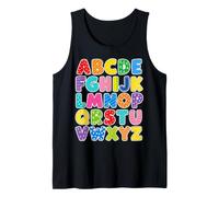 Colorful Alphabet ABC Teacher Classroom Letters Débardeur