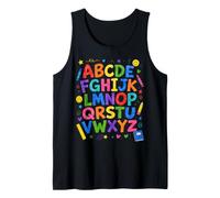 Colorful Alphabet ABC Teacher Classroom Letters Débardeur