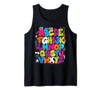Colorful Alphabet ABC Teacher Classroom Letters Débardeur