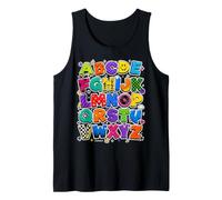 Colorful Alphabet ABC Teacher Classroom Letters Débardeur