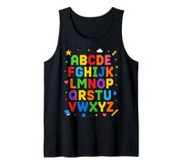 Colorful Alphabet ABC Teacher Classroom Letters Débardeur
