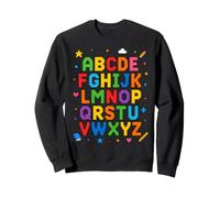 Colorful Alphabet ABC Teacher Classroom Letters Sweatshirt
