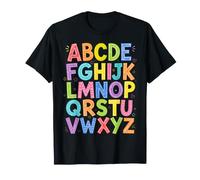 Colorful Alphabet ABC Teacher Classroom Letters T-Shirt