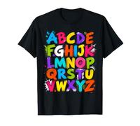 Colorful Alphabet ABC Teacher Classroom Letters T-Shirt