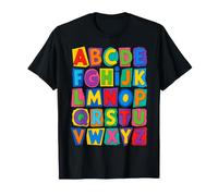 Colorful Alphabet ABC Teacher Classroom Letters T-Shirt