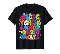 Colorful Alphabet ABC Teacher Classroom Letters T-Shirt