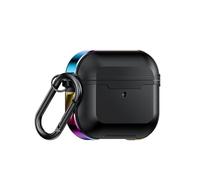 (Colorful) Aluminum Alloy Anti-fall Earphones Case With Hook For Airpods 3(red)