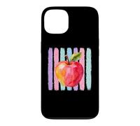 Colorful Apple Watercolor Art Teacher Appreciation Design Coque pour iPhone 13