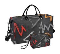 Colorful Art Trend Graffiti Sac de voyage Sac fourre-tout Sac de sport avec sangle réglable pour gym Étanche