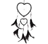 Colorful Beads Decorative Feather Dream Catcher Wind Chimes Car Interior Wall Hanging Decoration Crafts Ornaments Love Catching Dreams Indian Style(C)