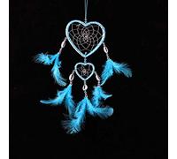 Colorful Beads Decorative Feather Dream Catcher Wind Chimes Car Interior Wall Hanging Decoration Crafts Ornaments Love Catching Dreams Indian Style(B)