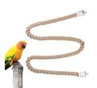 Colorful Bird Rope Perch Climbing Swing Stand Toy, Cotton Fiber Paw Grinding Climbing Accessory, Flexible Twisted Cage Bar Pet Habitat Enrichment Equipment Beak And Claw Care Activity Tool Interactive