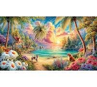 Colorful-Bugs-in-a-Magical-Forest 1000 pièces Puzzle Papier recyclé Défi de Jeu éducatif Jeu Familial Amusant & Stimulant Idée Cadeau Parfaite pour Femmes et Hommes 70x50/1000 pièces