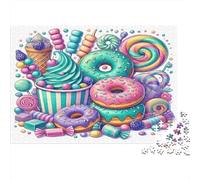 Colorful Candy Collection Colourful Repeat Sweet Art 1000 Pcs Adult Jigsaws Classic Educational Games Brain Development 70x50cm/1000pcs
