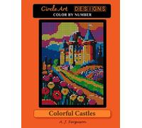 Colorful Castles Color by Number Book - Premium paper
