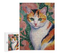 Colorful Cat Portrait Painting Puzzle 1000 Pièces Educa Jouet en Bois Cadeau Unique Décoration Intérieure Jeu Éducatif Challenge Toy Adultes Et Enfants À Partir De 14 Ans 500 PCS