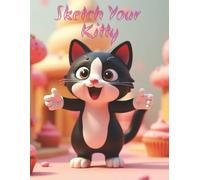 Colorful Cat Sketch Pad: Large 8.5 x 11 with 110 Blank Unlined Pages for Drawing, Doodling, Painting, and Art Work - Sketchbook/Notebook for Artists, Kids, and Cat Lovers!