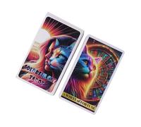 Colorful Cat Tarot Deck, 78-Piece Beginner Tarot Cards Set, Cat-Themed Design, 10.3x6cm English Reading, Perfect for Beginners, Experts, Kids, Adults, Spiritual Guidance and Divination