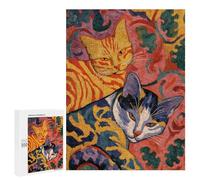 Colorful Cats Art Print -1 Puzzle 1000 Pièces Educa Jouet en Bois Cadeau Unique Décoration Intérieure Jeu Éducatif Challenge Toy Adultes Et Enfants À Partir De 14 Ans 500 PCS
