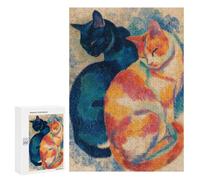 Colorful Cats Art Print Puzzle 1000 Pièces Educa Jouet en Bois Cadeau Unique Décoration Intérieure Jeu Éducatif Challenge Toy Adultes Et Enfants À Partir De 14 Ans 300 PCS