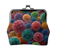 Colorful Cell Bodies Petit porte-monnaie rectangulaire pour femme avec serrure à baiser, format de poche, mini porte-monnaie pour femme