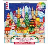 Colorful Christmas Weltreise - Weihnachtliche Ausmalreise um die Welt: Adventskalender zum Ausmalen & Entspannen