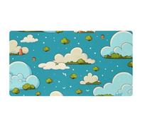 Colorful Clouds-1769 Tapis de cuisine, rembourré imperméable, antidérapant et confortable pour décoration de cuisine, évier, bureau, 40 x 75 cm