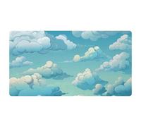 Colorful Clouds-1770 Tapis de cuisine de luxe pour sol, lavable en machine et imperméable, séchage rapide et antidérapant avec design rétro vintage
