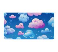 Colorful Clouds-1779 Tapis de cuisine de luxe pour sol, lavable en machine et imperméable, séchage rapide et antidérapant avec design rétro vintage