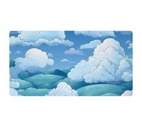 Colorful Clouds-1781 Tapis de cuisine, rembourré imperméable, antidérapant et confortable pour décoration de cuisine, évier, bureau, 40 x 75 cm