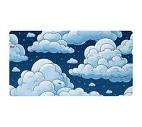 Colorful Clouds-1790 Tapis de cuisine rembourré imperméable, antidérapant et confortable pour décoration de cuisine, évier, bureau, 40 x 75 cm