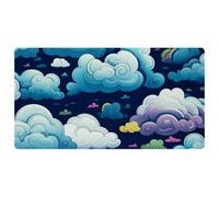Colorful Clouds-1803 Tapis de cuisine de luxe pour sol, lavable en machine et imperméable, séchage rapide et antidérapant, design rétro vintage