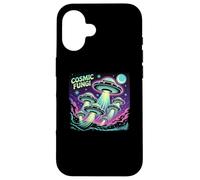 Colorful Cosmic Mushrooms Galaxy Universe Cosmos Fungi Coque pour iPhone 16