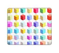Colorful Cubes Tapis de souris de jeu, Multi-code 22 x 26 cm