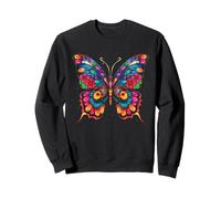 Colorful Cute Butterfly Mandala Butterflies Swarm Sweatshirt