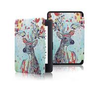 (Colorful Deer, Paperwhite 3 2015) Étui Smart Cover en cuir PU pour Kindle Paperwhite 6 pouces (1re à 7e génération)