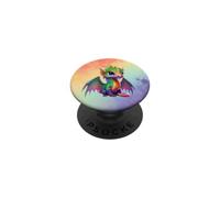 Colorful Dragon Baby Cute Pretty Birthday Graphic PopSockets PopGrip Adhésif
