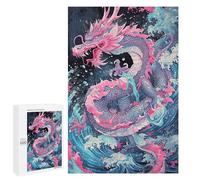 Colorful Dragon Ocean Art Print Puzzle 1000 Pièces Educa Jouet en Bois Cadeau Unique Décoration Intérieure Jeu Éducatif Challenge Toy Adultes Et Enfants À Partir De 14 Ans 1000 PCS