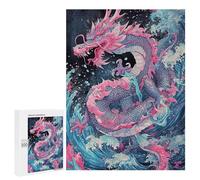 Colorful Dragon Ocean Art Print Puzzle 500 Pièces Educa Jouet en Bois Cadeau Unique Décoration Intérieure Jeu Éducatif Challenge Toy Adultes Et Enfants À Partir De 14 Ans 500 PCS