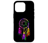 Colorful Dreamcatcher Feathers Native Tribal Coque pour iPhone 16 Pro