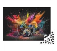 Colorful Drum Explosion_1 Puzzle 1000 Pièces Educa Jouet en Bois Cadeau Unique Décoration Intérieure Jeu Éducatif Challenge Toy Adultes Et Enfants À Partir De 14 Ans 38x26cm/1000pcs