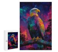 Colorful Eagle Fantasy Art Print Puzzle 1000 Pièces Educa Jouet en Bois Cadeau Unique Décoration Intérieure Jeu Éducatif Challenge Toy Adultes Et Enfants À Partir De 14 Ans 1000 PCS